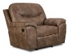 53 Brown Upholstered Rocker Recliner