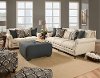 Oatmeal Upholstered Sofa and Loveseat Set