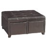 38 Upholstered Chocolate Storage Ottoman