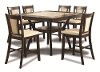 7PC:YF-0984COUNTER William Dark Cherry 7-Piece Dining Set