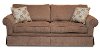 87 Mushroom Brown Upholstered Sofa Sleeper