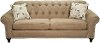 90 Bronze Upholstered Sofa
