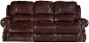 91 Brown Leather-Match Reclining Sofa