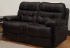 U1960CADX-7RLVBLK 79 Black Upholstered Reclining Loveseat