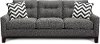 87 Gray Upholstered Sofa