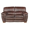 68 Mahogany Leather Loveseat