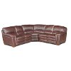 Mahogany Leather 3-Piece Sectional