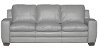 85 Graphite Leather Sofa