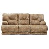 88 Brown Upholstered Triple Reclining Sofa