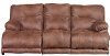 88 Brown Upholstered Power Reclining Sofa