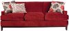 213-30UPTCAYENNESO 81 Cayenne Red Upholstered Sofa