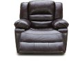 192012AGDP6501S6501 K Motion 43 Expresso Leather Glider Recliner