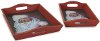57505S2-SNTATRAYS Santa Serving Trays - Set of 2