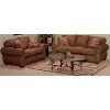 Brown Upholstered 2-Piece Room Group