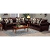 Chocolate Upholstered 2-Piece Room Group