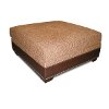 40 Brown Upholstered Cocktail Ottoman