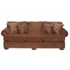 BRITAINQUINCYBRKSO 100 Brown Upholstered Sofa