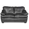 69 Black Upholstered Loveseat