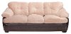LEAVEYBRNFROTHSO 90 Two-Tone Upholstered Sofa