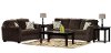 Brown Upholstered 7-Piece Room Group