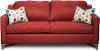 79 Ruby Red Upholstered Sofa