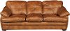 BUCKLEYJPLNBROWNSO 90 Brown Upholstered Sofa