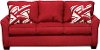 TARARUBYCRIMSONSO Tara 78 Ruby Upholstered Sofa