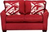 TARARUBYCRIMSONLV Tara 56 Ruby Upholstered Loveseat