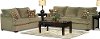 2PCFAIRVWFORSTSL Fairview Forest Green Upholstered 2-Piece Room Group