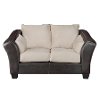 69 Two-Tone Microfiber Loveseat