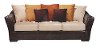 94 Two-Tone Microfiber Sofa