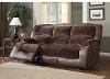 88 Brown Upholstered Power Reclining Sofa