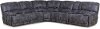Charcoal Upholstered 6-Piece Power Motion Sectional