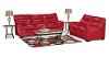 7-Piece Cardinal Red Upholstered Room Group