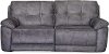 82 Gun Metal Upholstered Power Reclining Sofa