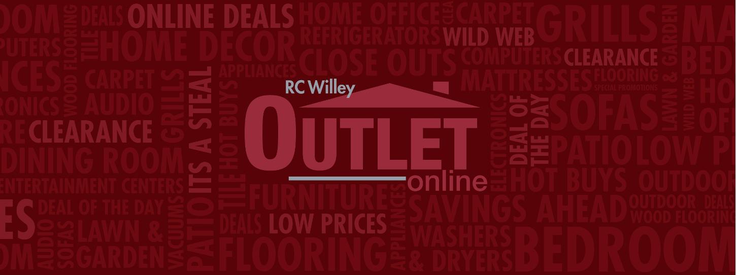 Shop RC Willey's Outlet Online for deals on furniture, electronics, appliances, mattresses, outdoor and more.