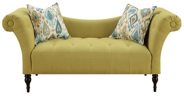 green sofa