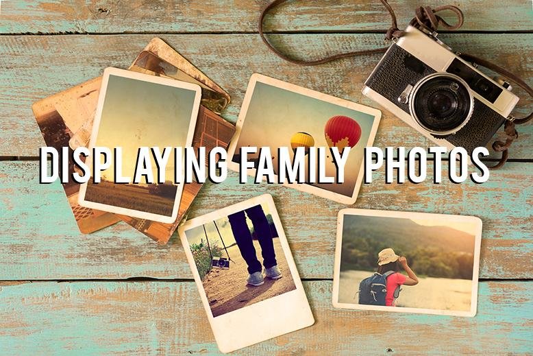 displaying family pictures