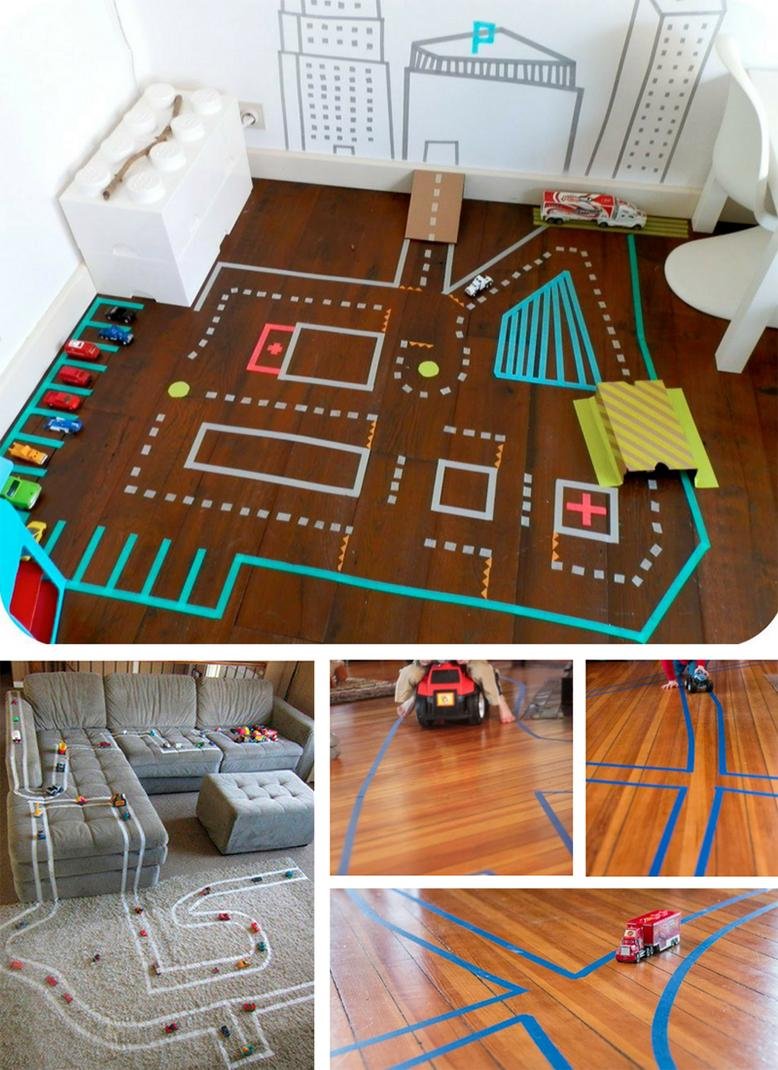 tape car track