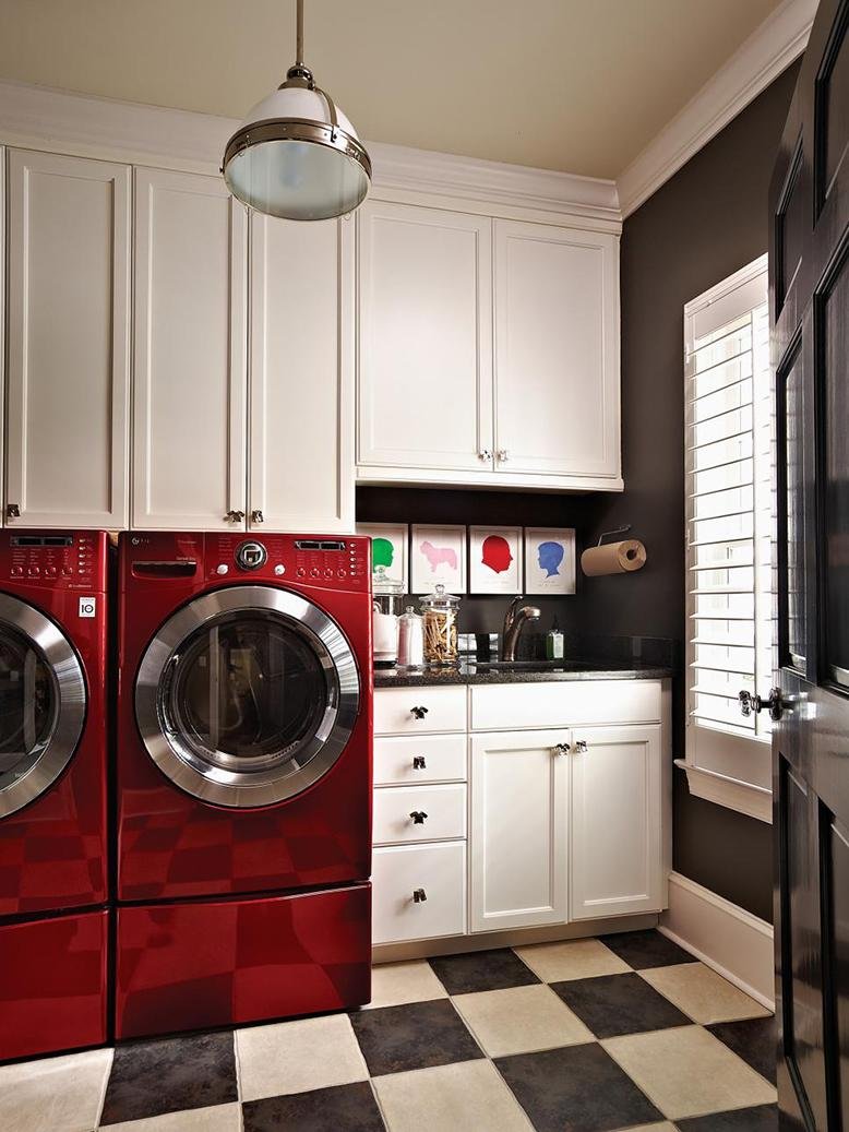 small laundry room