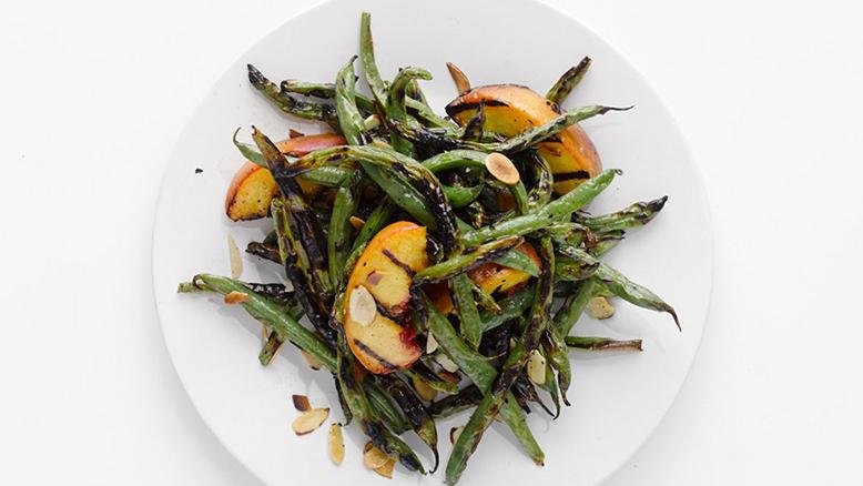 asparagus and peach