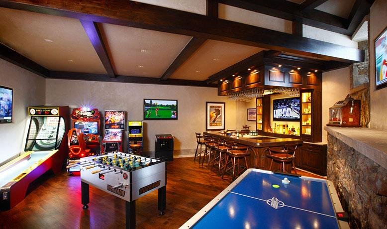 luxury game room