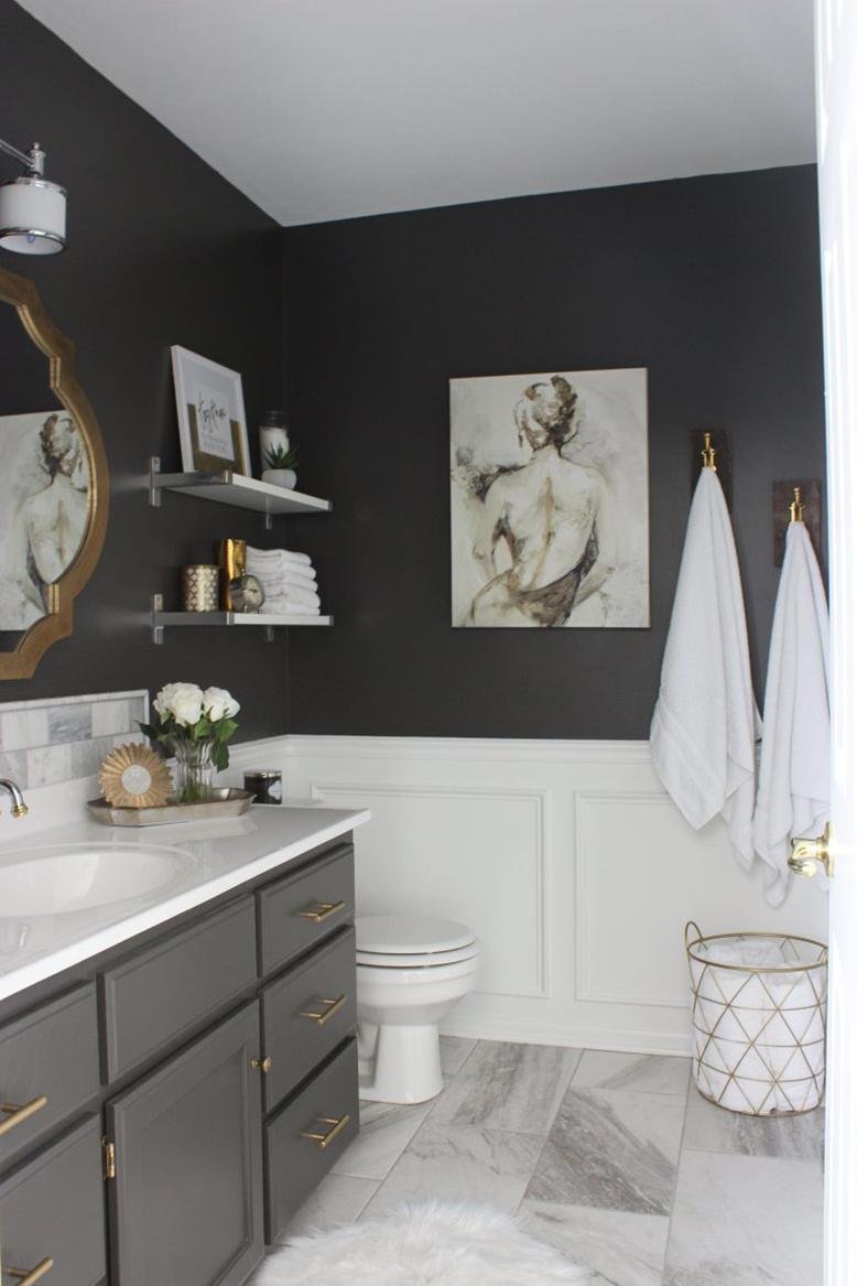 charcoal bathroom