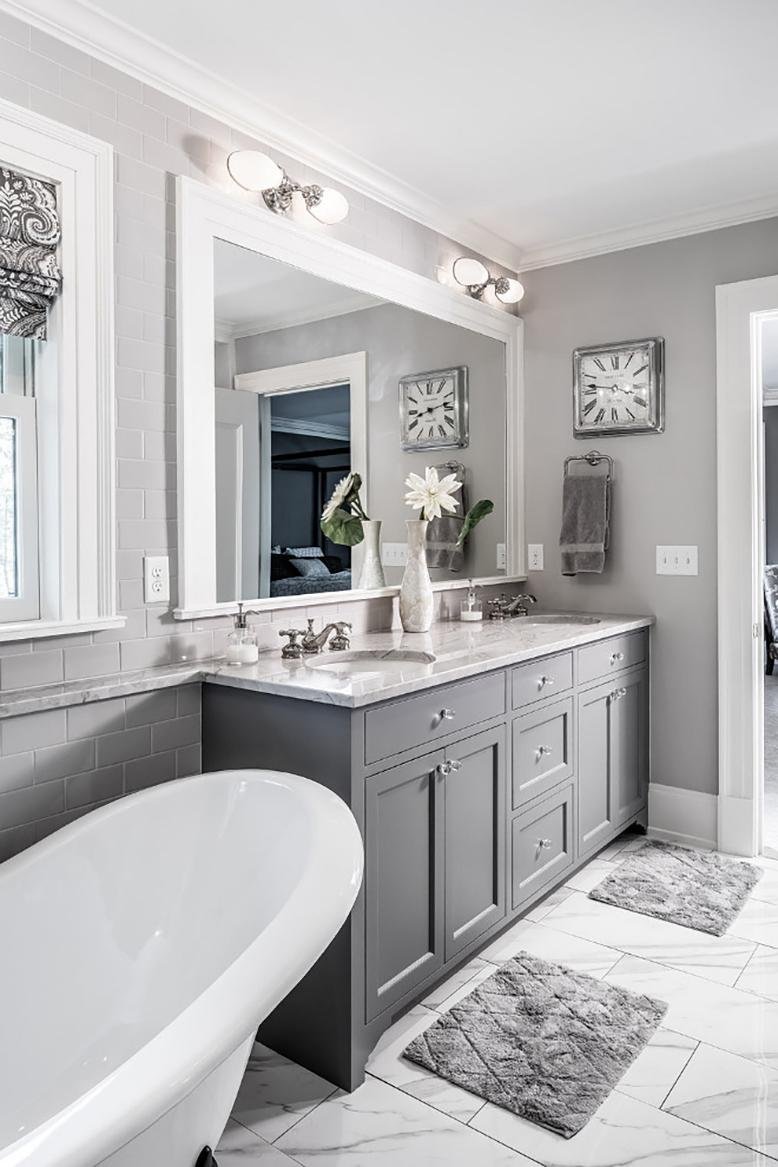 gray bathroom