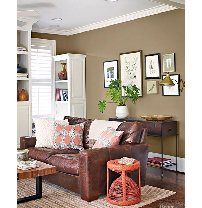 brown living room