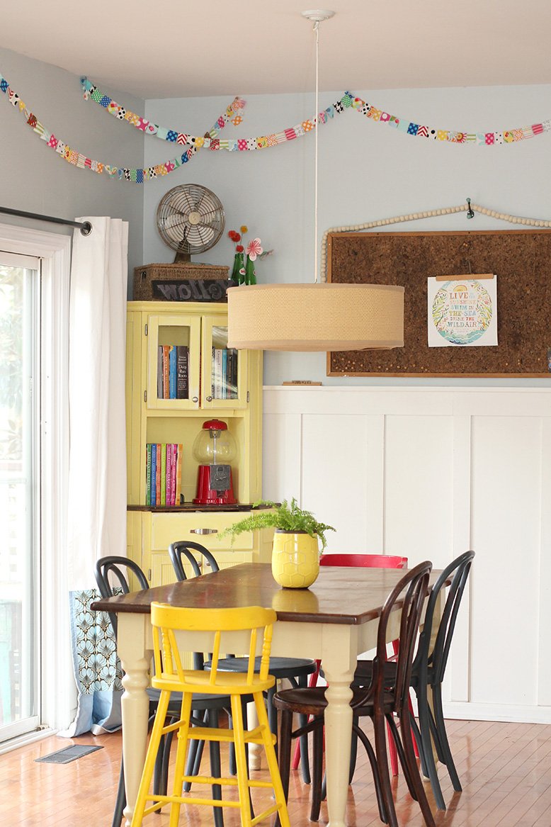 yellow dining rooms