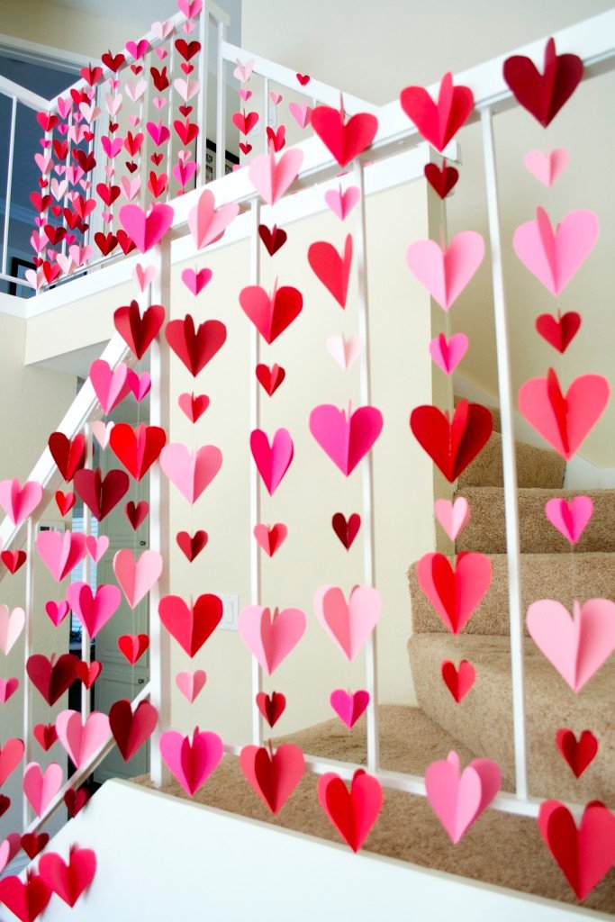 3D Heart Paper Garlands