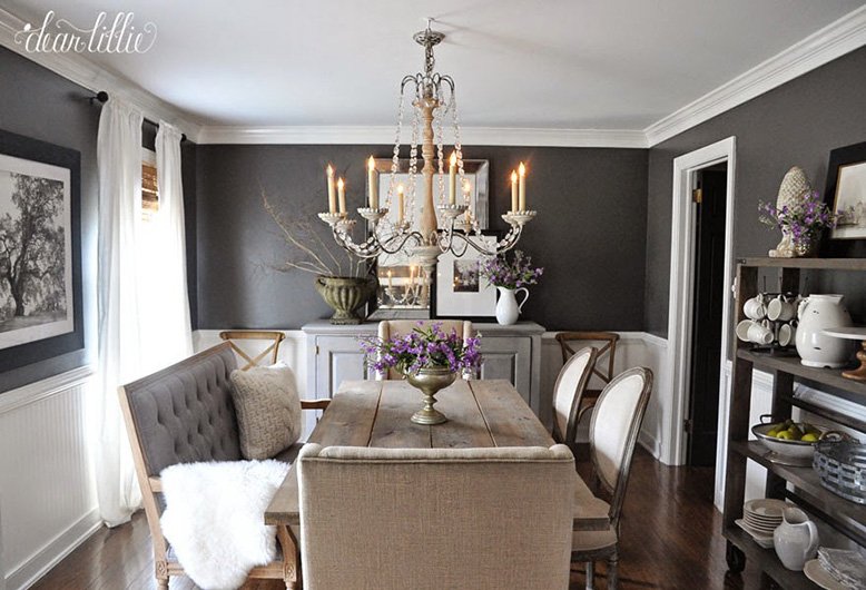 charcoal dining room