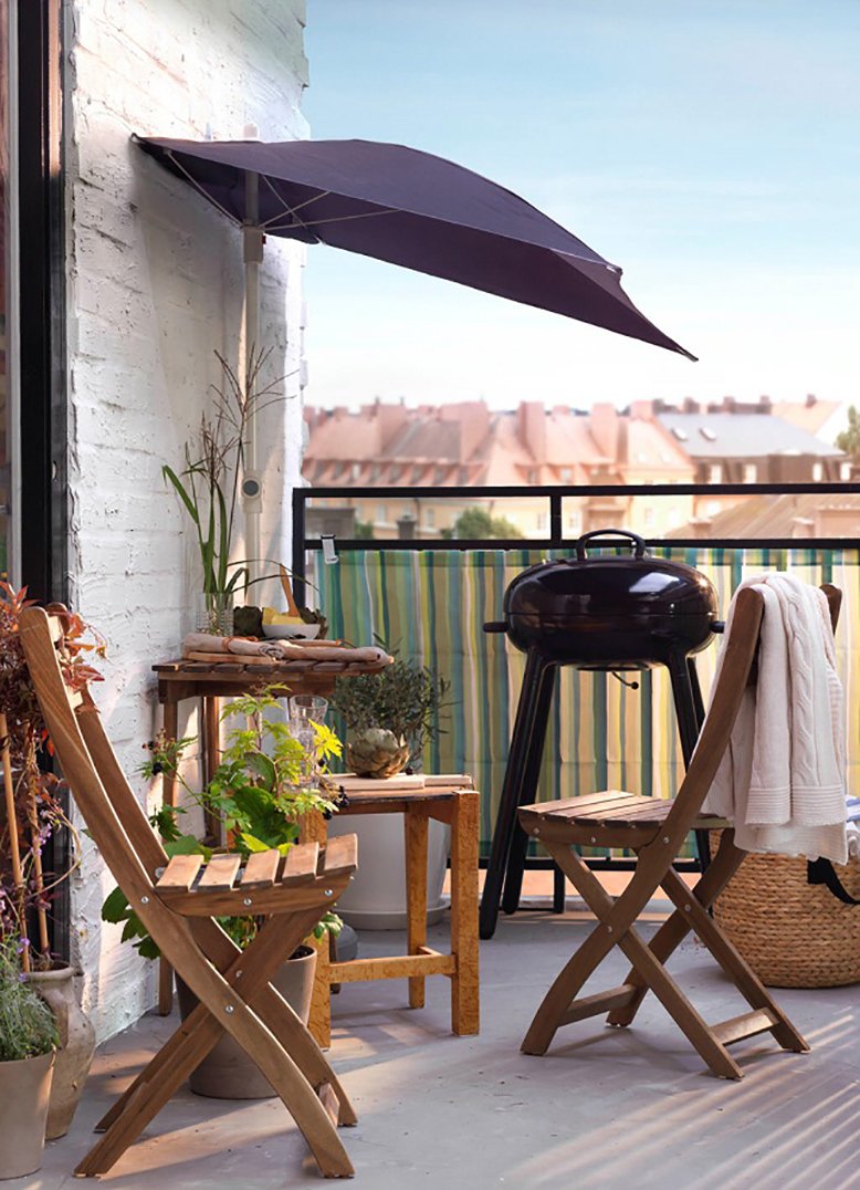 balkon gezellig planten