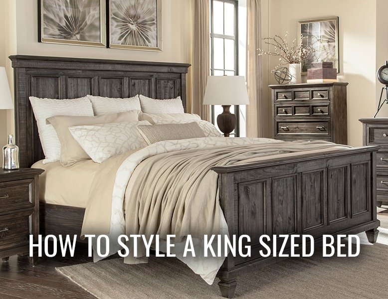 king bed pillow styling